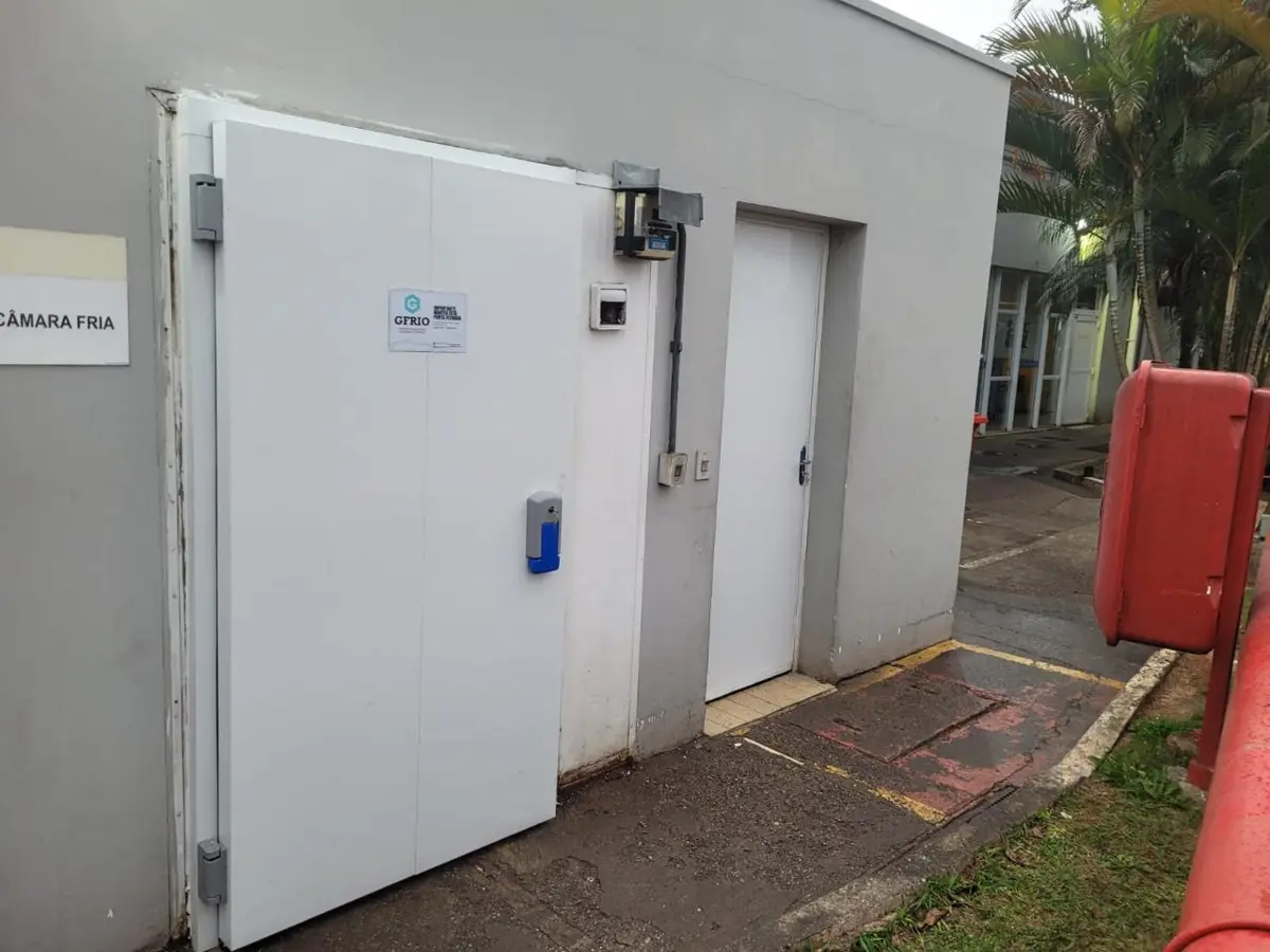 Porta frigorífica dupla industrial